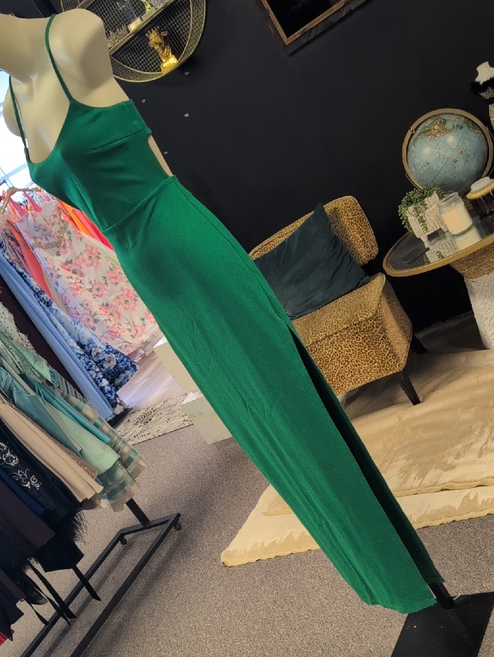 Lovers + Friends Vibrant Green Sheath Dress